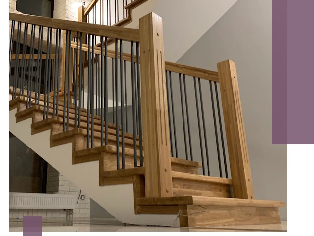 Реставрация деревянных и металлических лестниц в Кузнецке