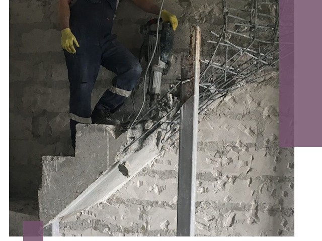 Демонтаж металлических и бетонных лестниц в Кузнецке