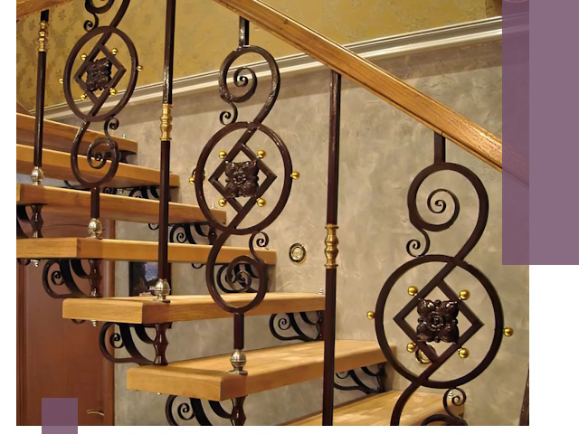 Изготовление кованых лестниц под ключ в Кузнецке