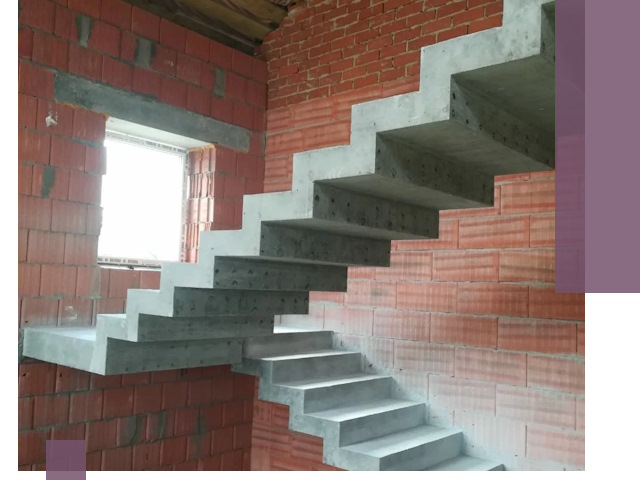 Бетонные лестницы под ключ в Кузнецке: монтаж, демонтаж, ремонт