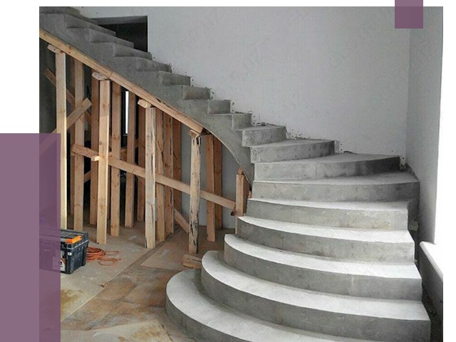 Изготовление бетонных лестниц под ключ в Кузнецке от 20327 руб. | ПРОЛЁТ-Кнц
