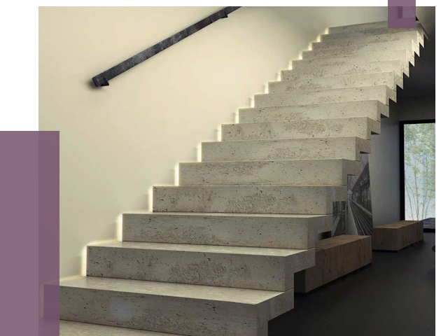 Облицовка бетонных лестниц в Кузнецке от 4691 руб/м2