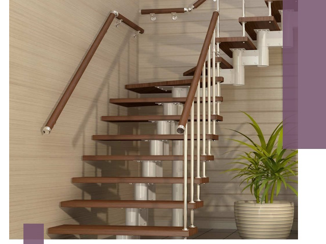 Изготовление модульных лестниц под ключ в Кузнецке