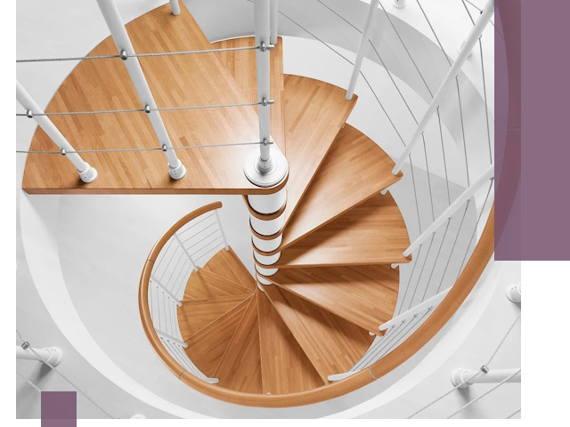 Изготовление винтовых лестниц под ключ в Кузнецке