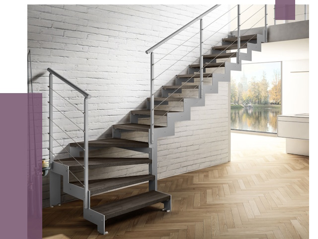 Г-образные лестницы под ключ в Кузнецке от 37787 руб. | ПРОЛЁТ-Кнц