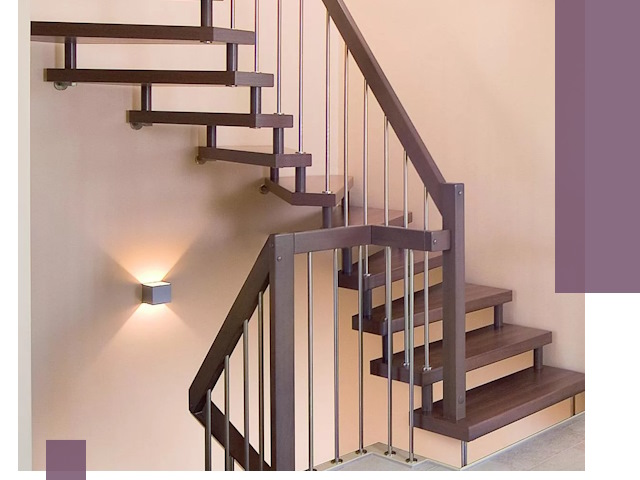 Изготовление лестниц на больцах в Кузнецке под ключ