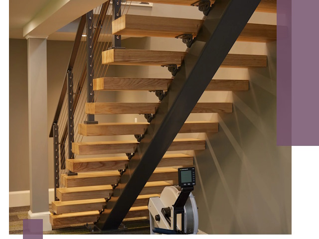 Лестницы на монокосоурах под ключ в Кузнецке - изготовление и монтаж