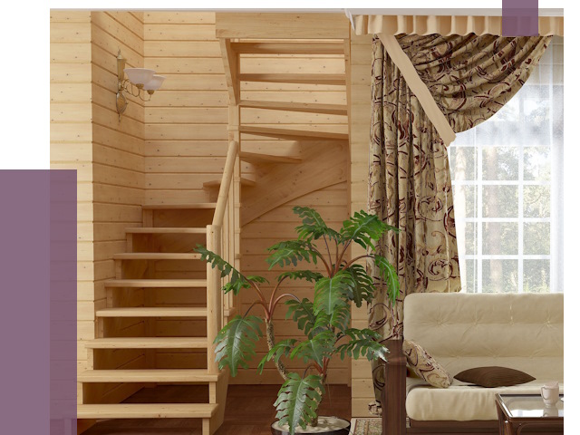 Лестницы для дачи в Кузнецке от 77398 руб.  | ПРОЛЁТ-Кнц