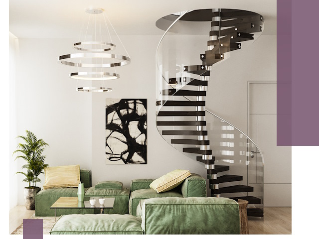 Лестницы для двухуровневой квартиры в Кузнецке — изготовление и монтаж