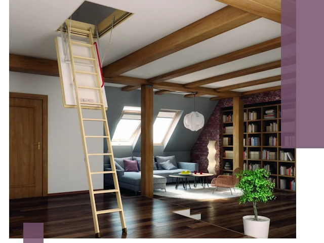 Чердачные лестницы под ключ в Кузнецке: изготовление и монтаж