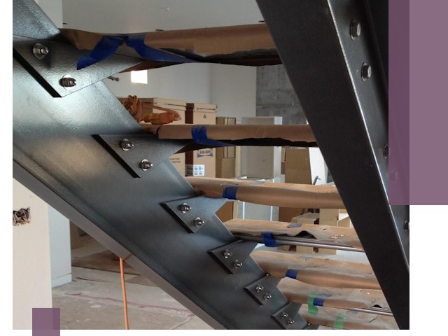 Усиление лестничных конструкций и усиление опор в Кузнецке