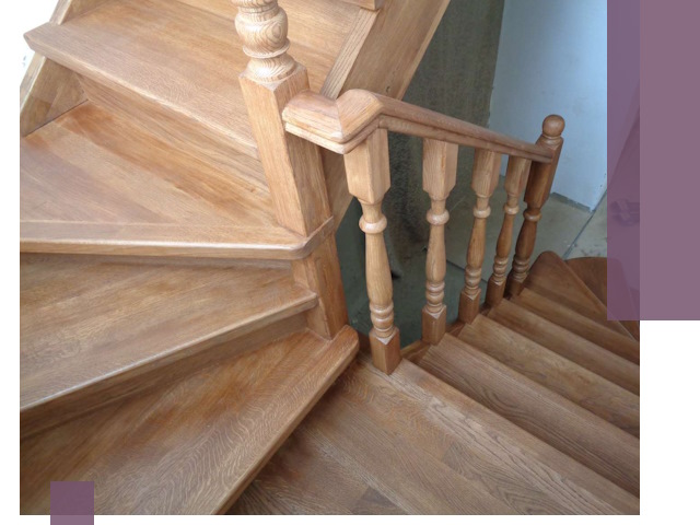 Дубовые лестницы под ключ в Кузнецке: изготовление и монтаж