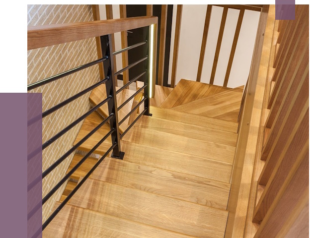 Лестницы из ясеня в Кузнецке под ключ от 10216 руб. 