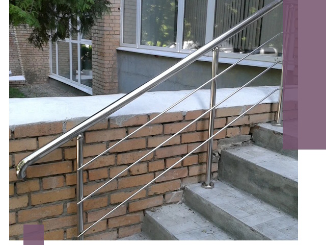 Перила из нержавеющей стали высокого качества в Кузнецке