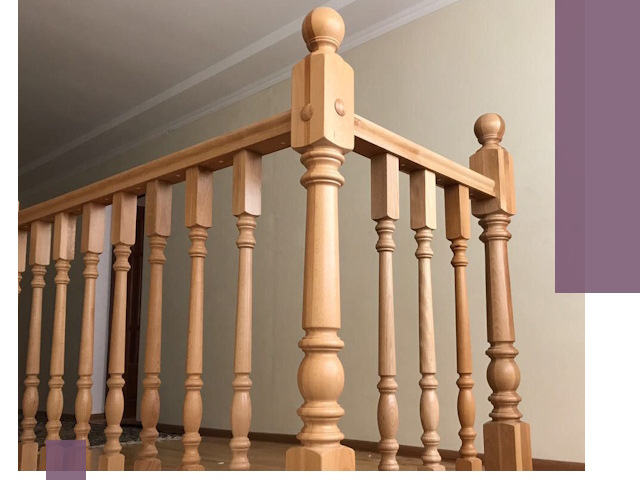 Деревянные перила на заказ в Кузнецке: монтаж и изготовление