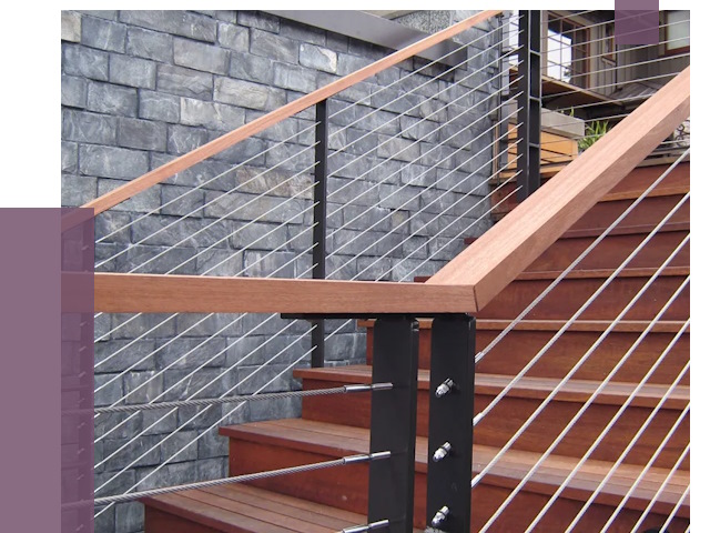 Тросовые перила под ключ в Кузнецке от 7922 руб. 