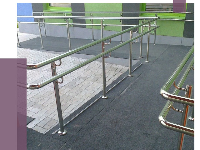 Ограждения пандусов в Кузнецке от 4430 руб. монтаж | ПРОЛЁТ-Кнц