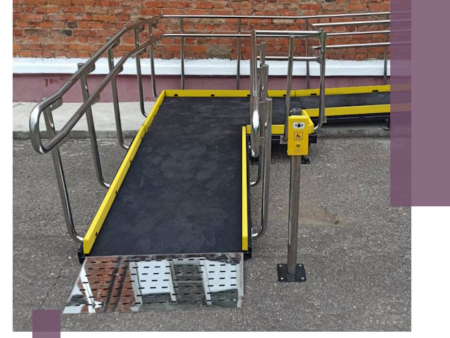 Изготовление наклонных пандусов для инвалидов в Кузнецке