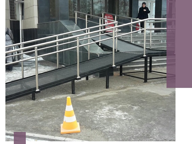 Стационарные пандусы под ключ в Кузнецке — изготовление и монтаж