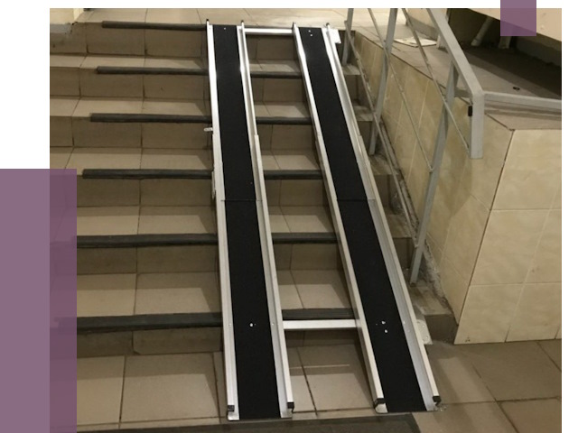 Установка пандуса в подъезд в Кузнецке от 8131 руб. под ключ | ПРОЛЁТ-Кнц