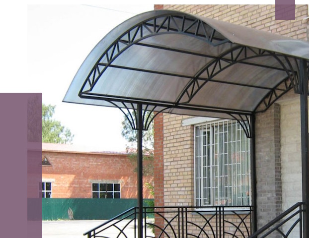 Металлические навесы и козырьки в Кузнецке от 13030 руб.