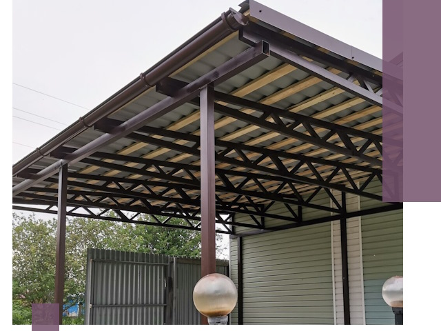 Навесы под ключ в Кузнецке: изготовление, монтаж и гарантия