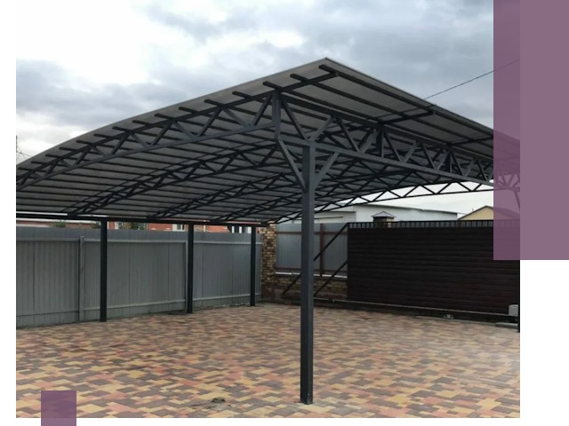 Недорогие навесы под ключ в Кузнецке — изготовление и монтаж