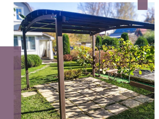 Навесы для дачи в Кузнецке от 12978 руб. под ключ — ПРОЛЁТ-Кнц