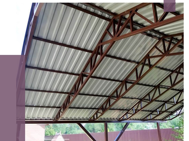 Навесы из профнастила в Кузнецке от 7505 руб. | ПРОЛЁТ-Кнц