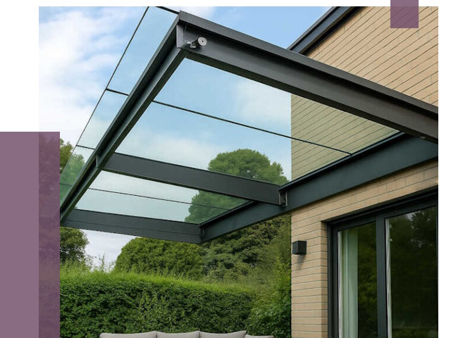 Стеклянные навесы и козырьки в Кузнецке от 12509 руб.