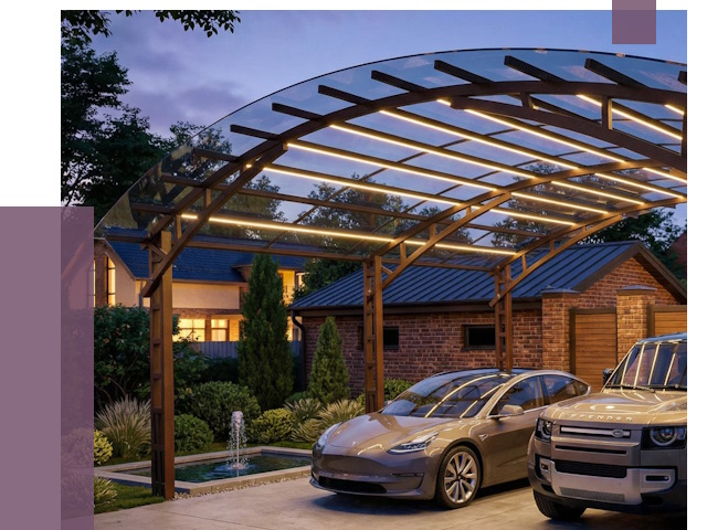 Металлические навесы в Кузнецке от 12926 руб. под ключ — ПРОЛЁТ-Кнц