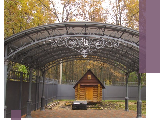 Кованые навесы премиум-класса под заказ в Кузнецке