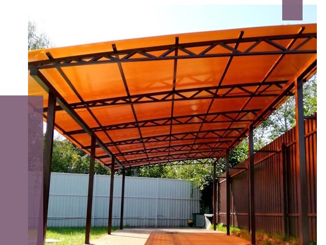 Односкатные навесы под ключ в Кузнецке от 13395 руб. 