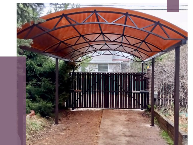 Арочные навесы в Кузнецке от 12978 руб. — изготовление и монтаж | ПРОЛЁТ-Кнц