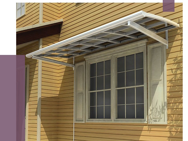 Козырьки над окнами в Кузнецке от 7766 руб. — монтаж, покупки | ПРОЛЁТ-Кнц