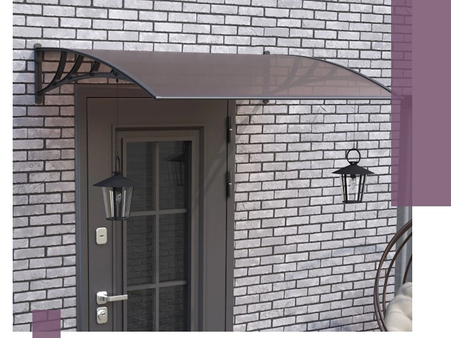 Недорогие козырьки и навесы под ключ в Кузнецке