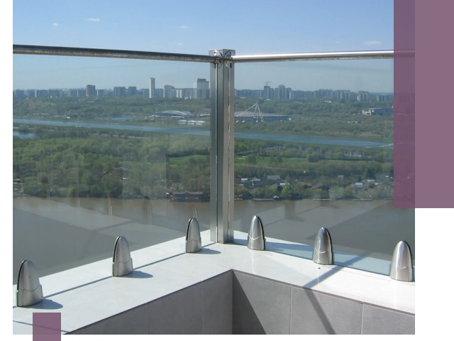 Стеклянные парапеты премиум класса в Кузнецке для домов и бизнесов