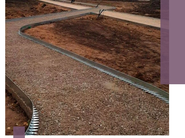 Металлические бордюры под ключ в Кузнецке — изготовление и монтаж