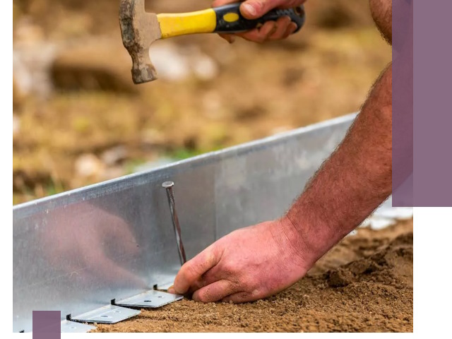 Монтаж металлических бордюров в Кузнецке быстро и качественно
