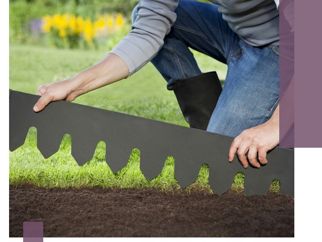 Металлические бордюры для газона в Кузнецке — изготовление и монтаж